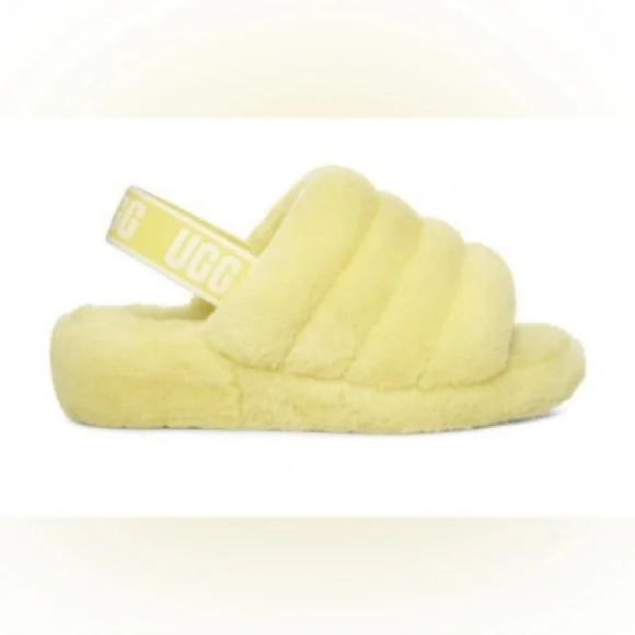 UGG | Shoes | Ugg Fluff Yeah Slides In Yellow Size 8 | Poshmark display picture 1
